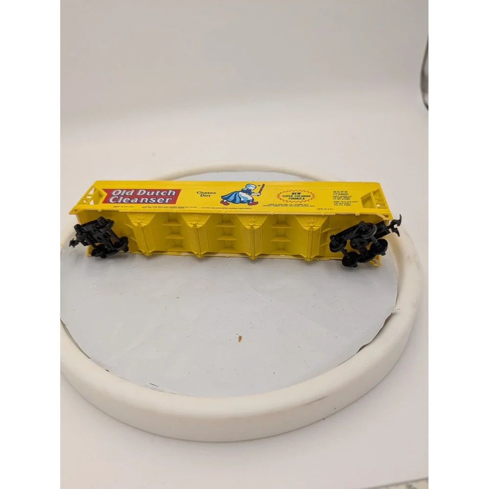 HO Scale Old Dutch‎ Cleanser ACF Center Flow Covered Hopper Yellow ACFX 173402